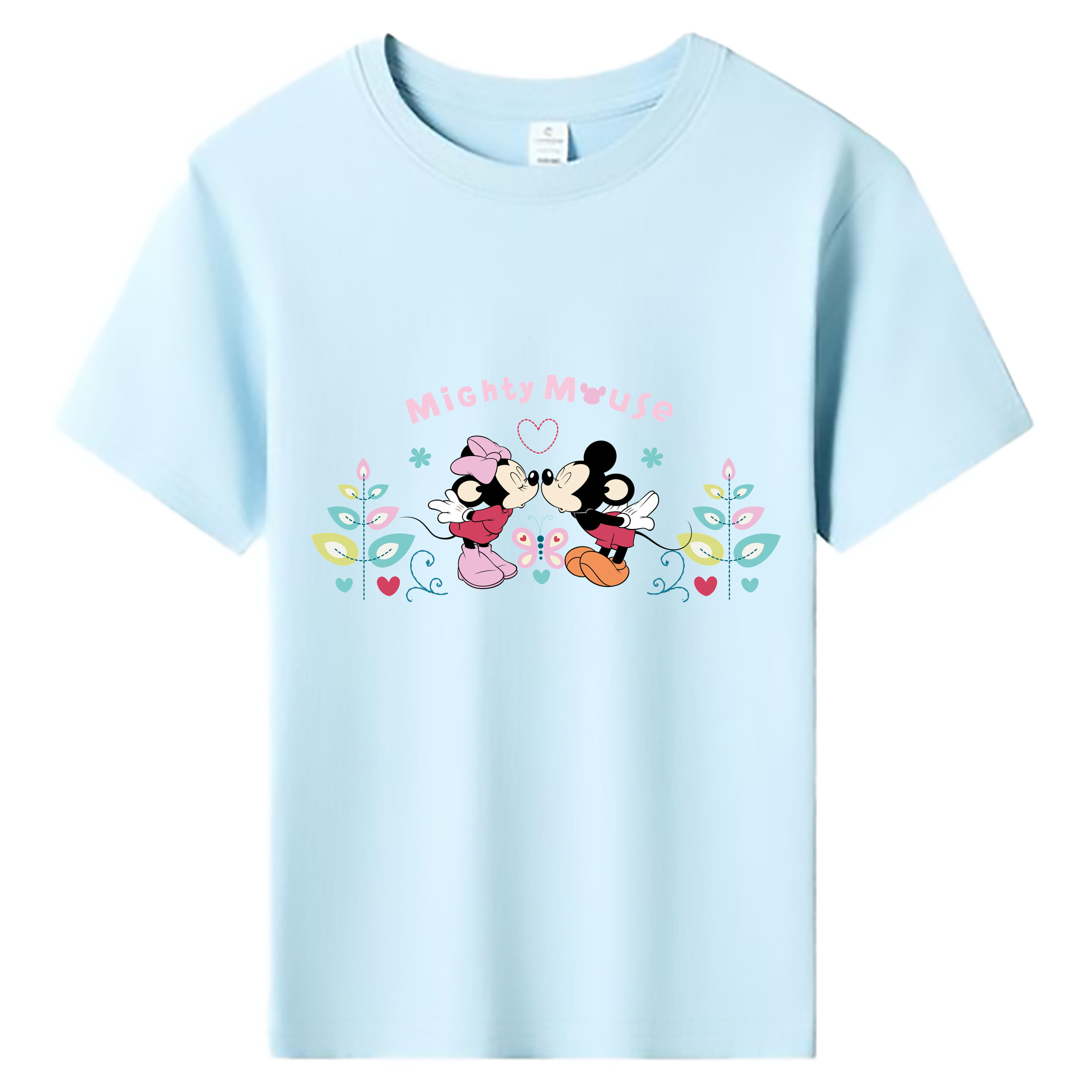 ミッキーマウス Mickey Mouse 綿100％キッズTシャツ（フロントプリント）